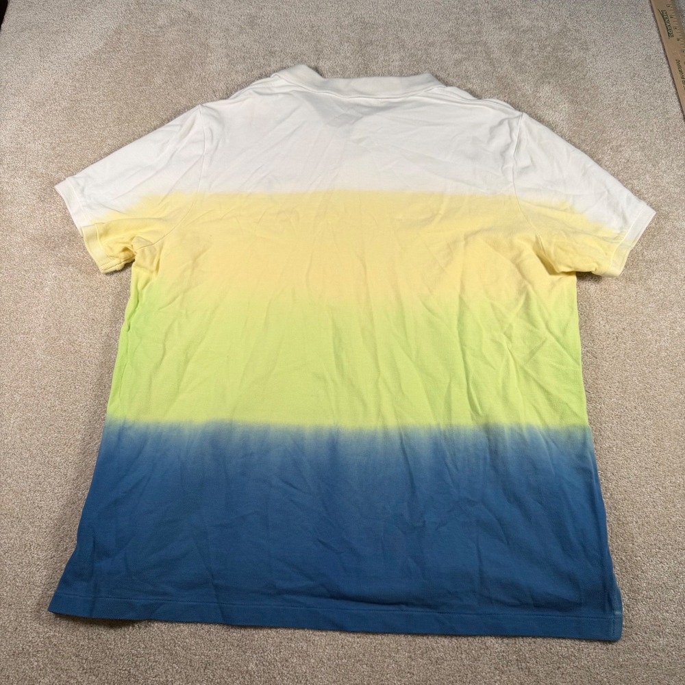 Polo Ralph Lauren Polo Shirt Mens XXL Multicolor Dip Dye Classic Fit Cotton READ - Picture 2 of 10